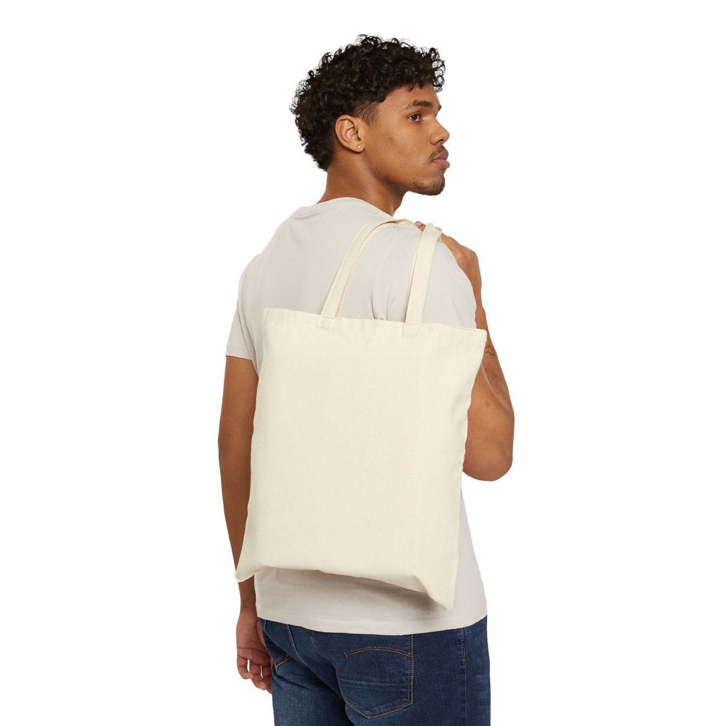 Consider How the Wildflowers Grow Cotton Canvas Tote Bag