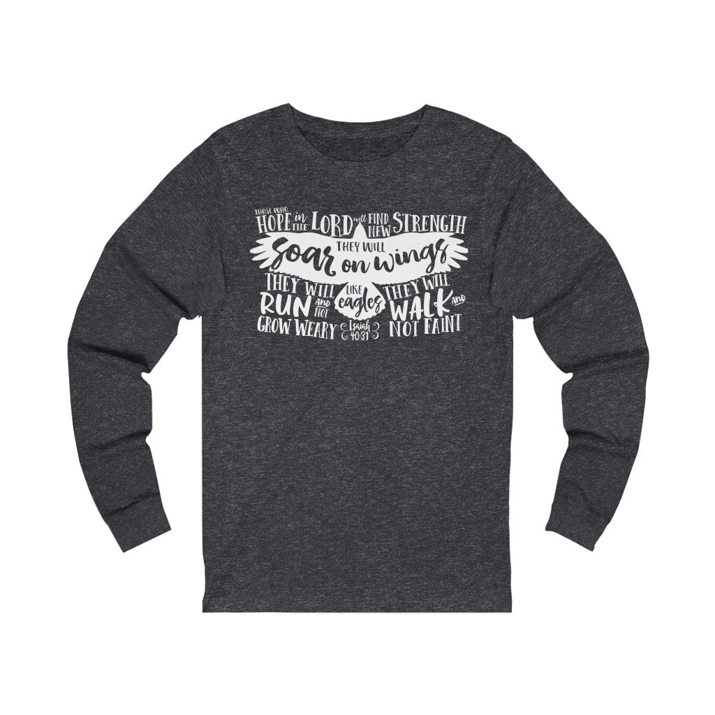 Soar on Wings Like Eagles Unisex Jersey Long Sleeve Tee