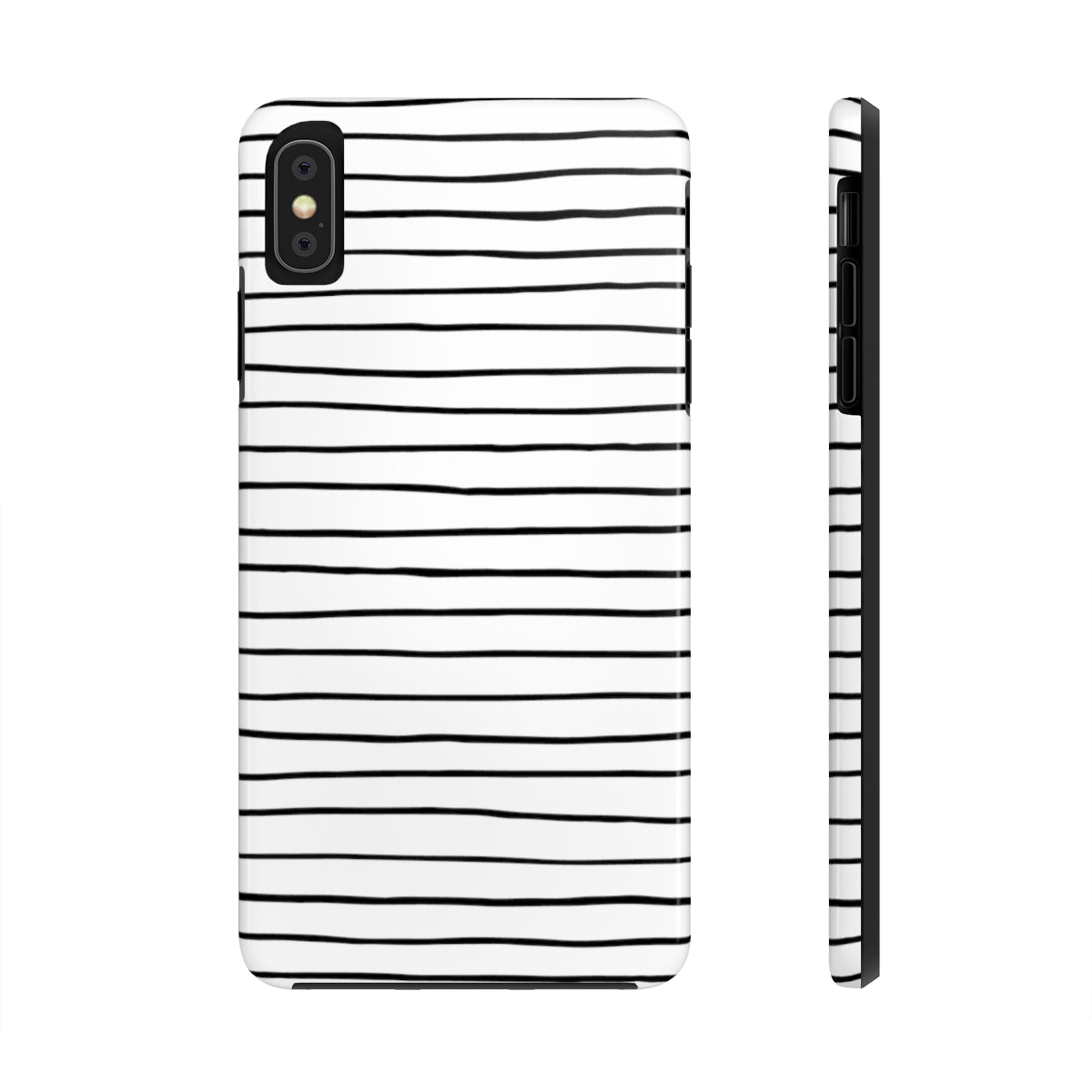Black & White Stripes Tough Phone Cases, Case-Mate