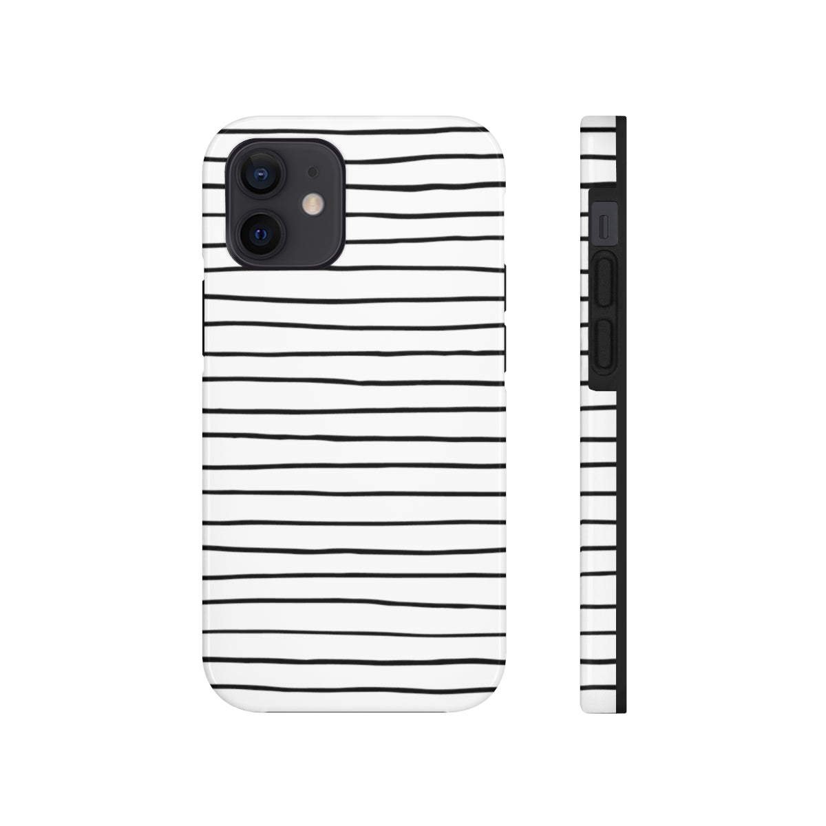 Black & White Stripes Tough Phone Cases, Case-Mate