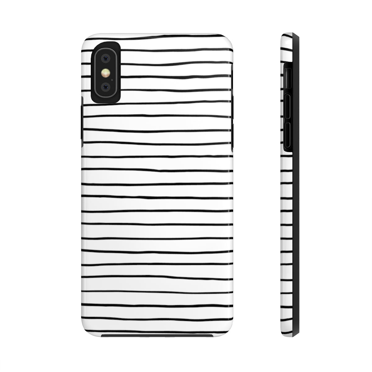 Black & White Stripes Tough Phone Cases, Case-Mate