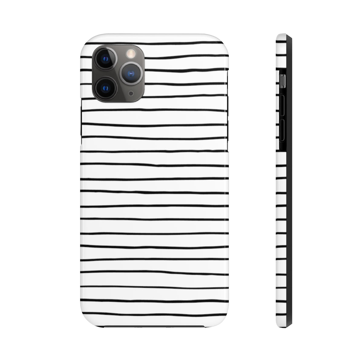 Black & White Stripes Tough Phone Cases, Case-Mate
