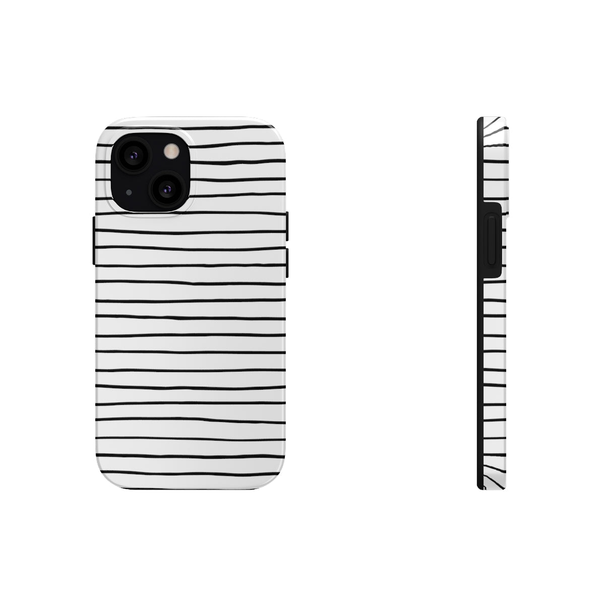 Black & White Stripes Tough Phone Cases, Case-Mate