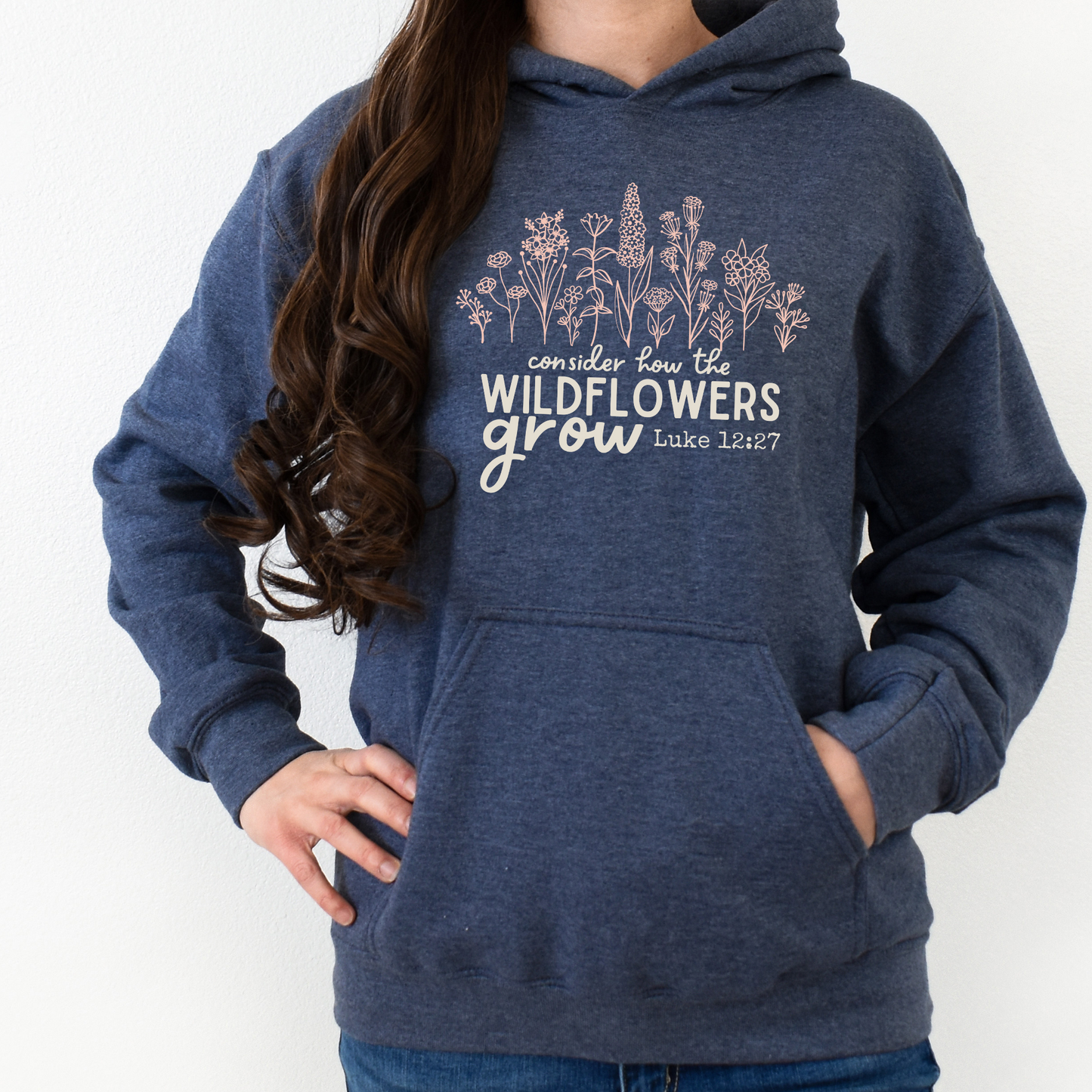 Consider the Wildflowers Christian Hoodie