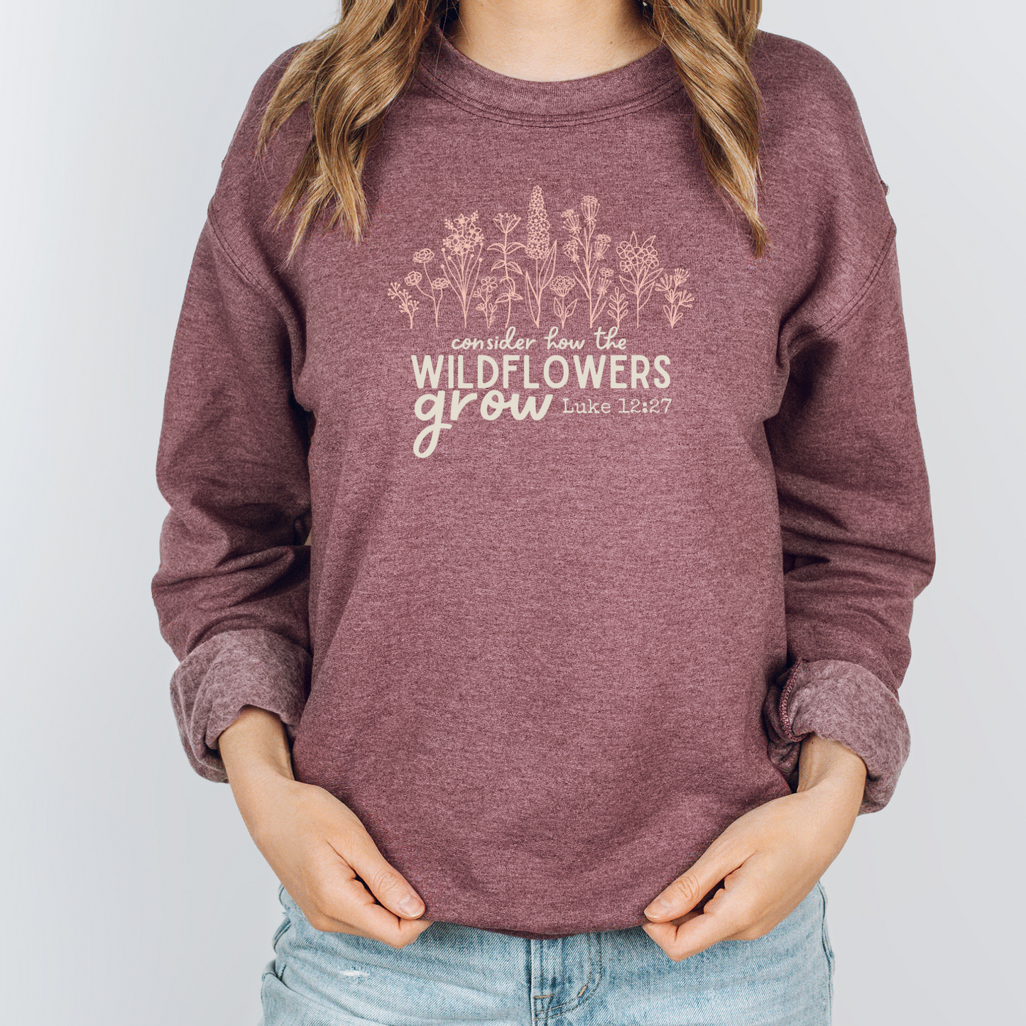 Consider the Wildflowers Dark Sweatshirt