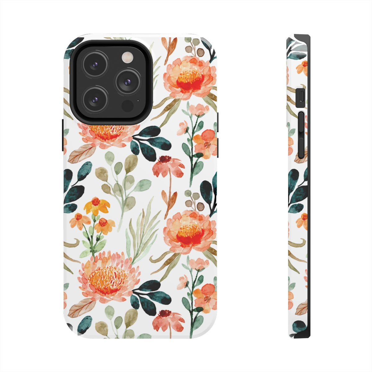 Watercolor Floral Tough Phone Cases, Case-Mate