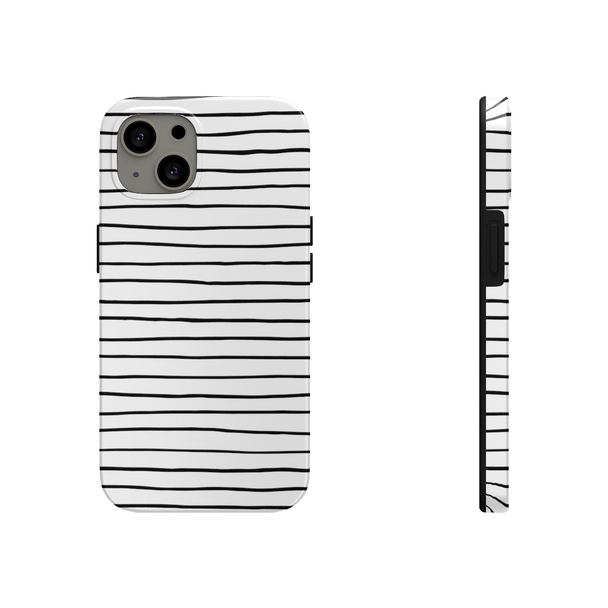 Black & White Stripes Tough Phone Cases, Case-Mate