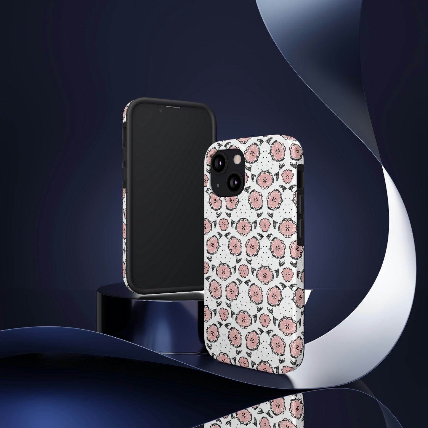 Pink Floral Patterned Phone Case - Case Mate