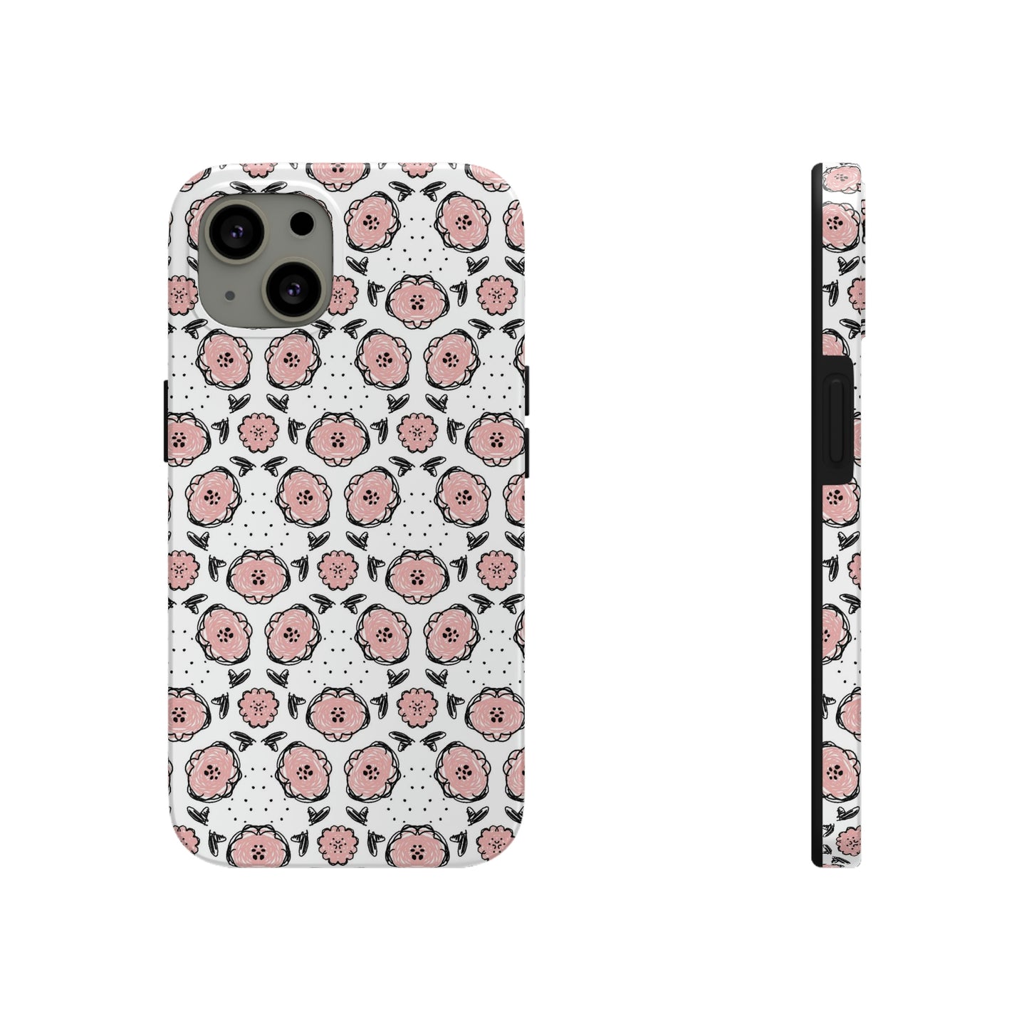 Pink Floral Patterned Phone Case - Case Mate