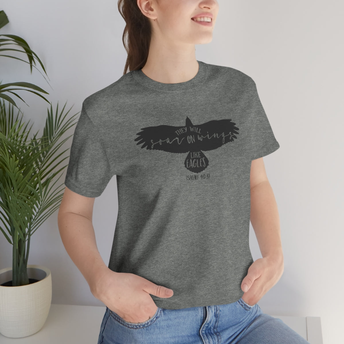 Soar on Eagles Wings Unisex Jersey Short Sleeve Tee