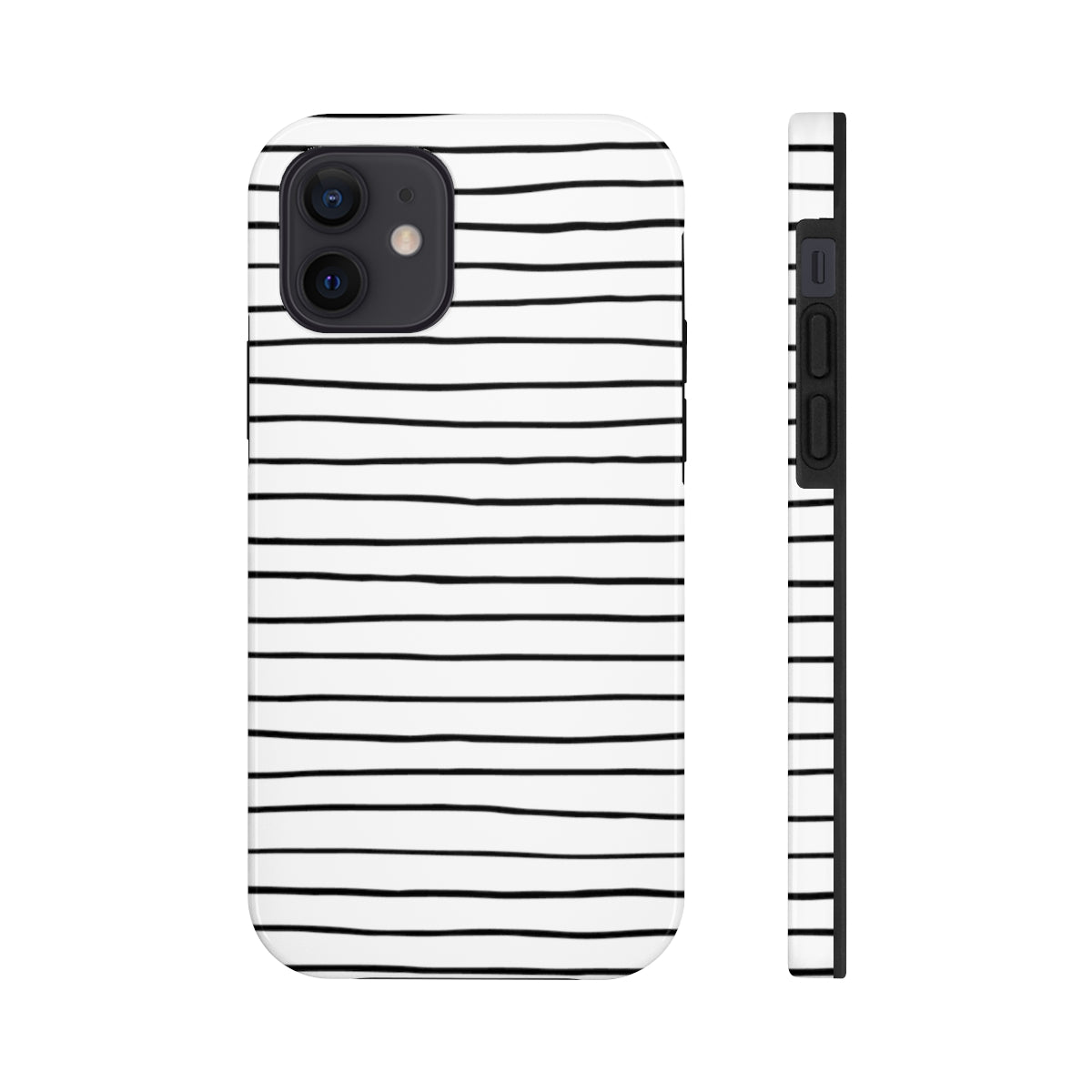 Black & White Stripes Tough Phone Cases, Case-Mate