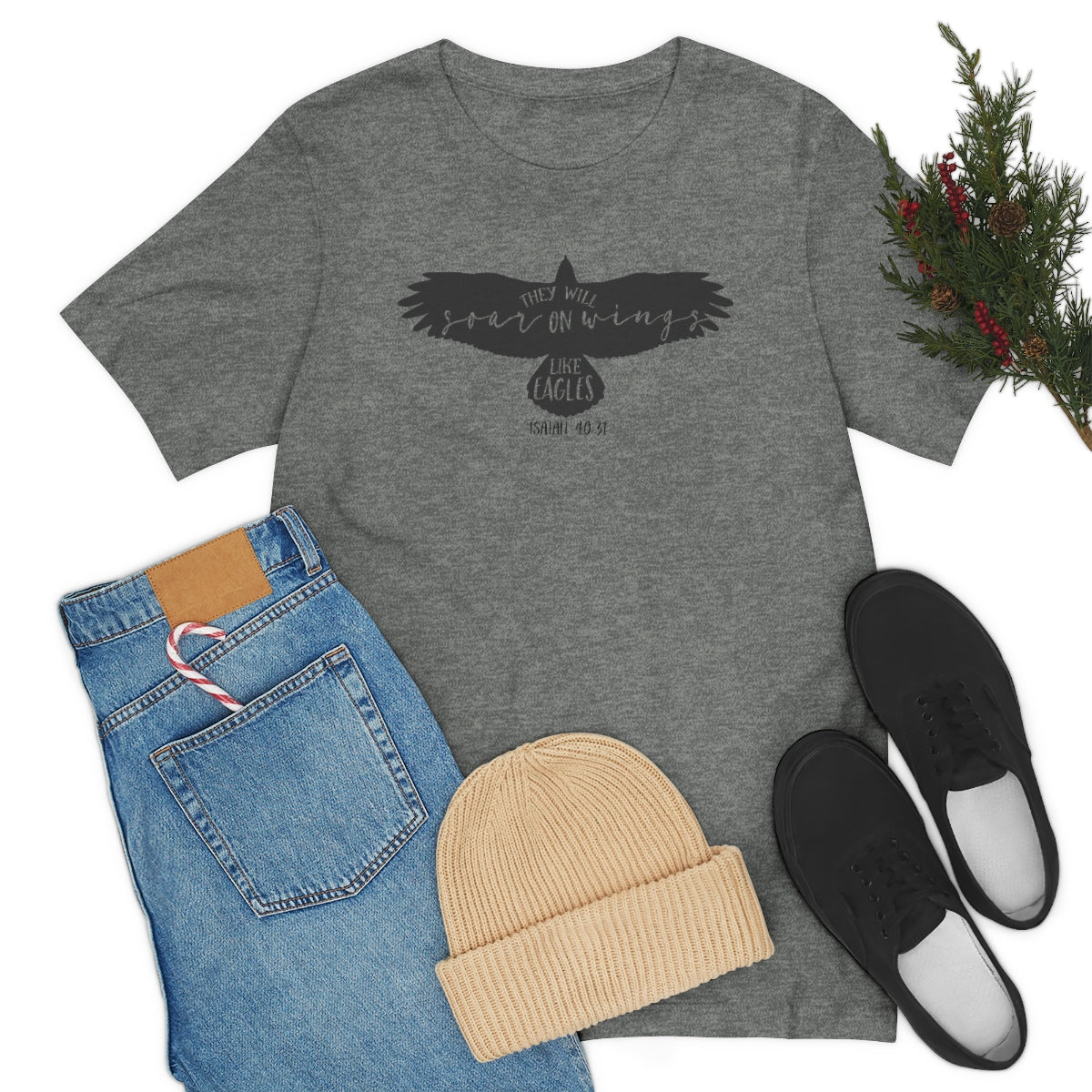 Soar on Eagles Wings Unisex Jersey Short Sleeve Tee
