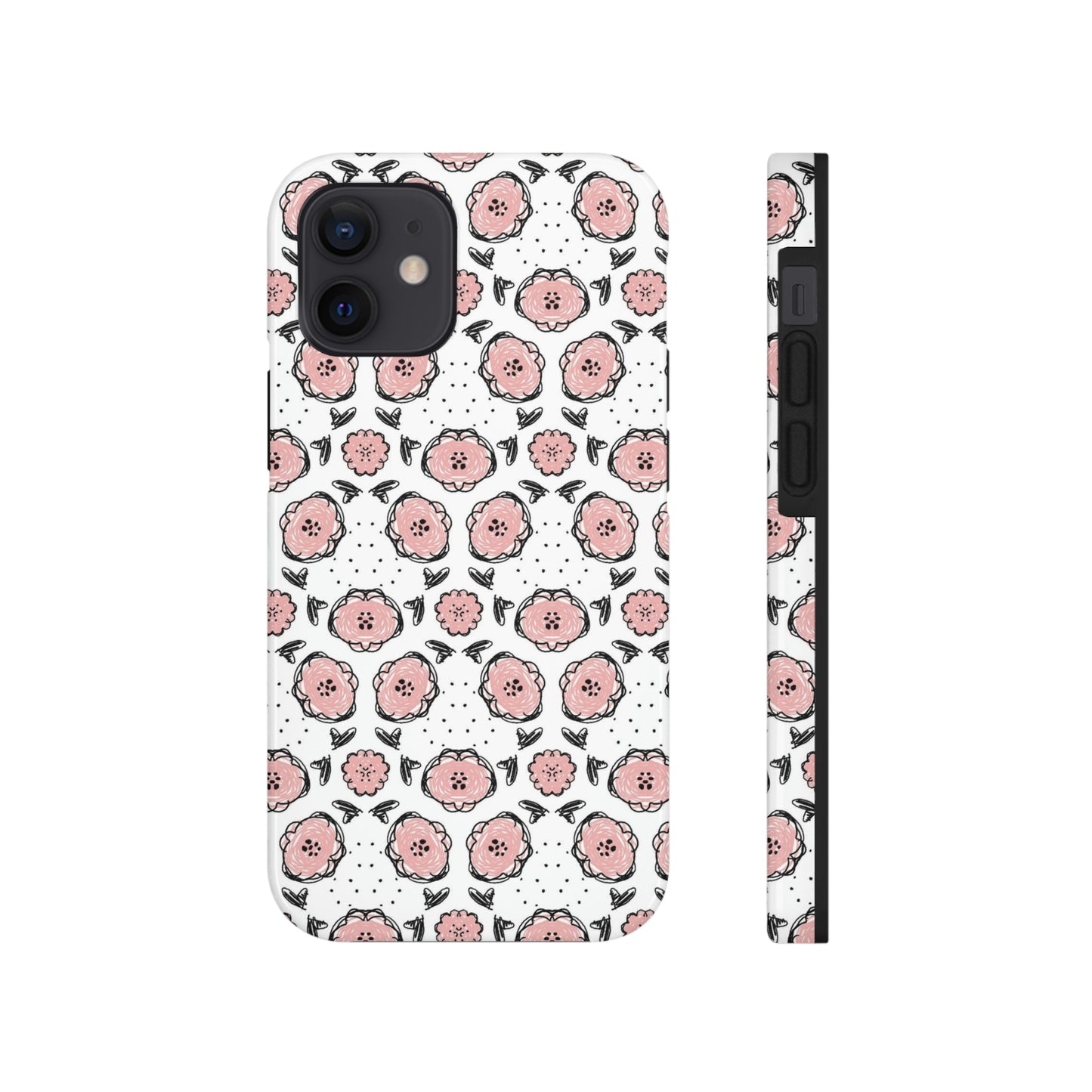 Pink Floral Patterned Phone Case - Case Mate