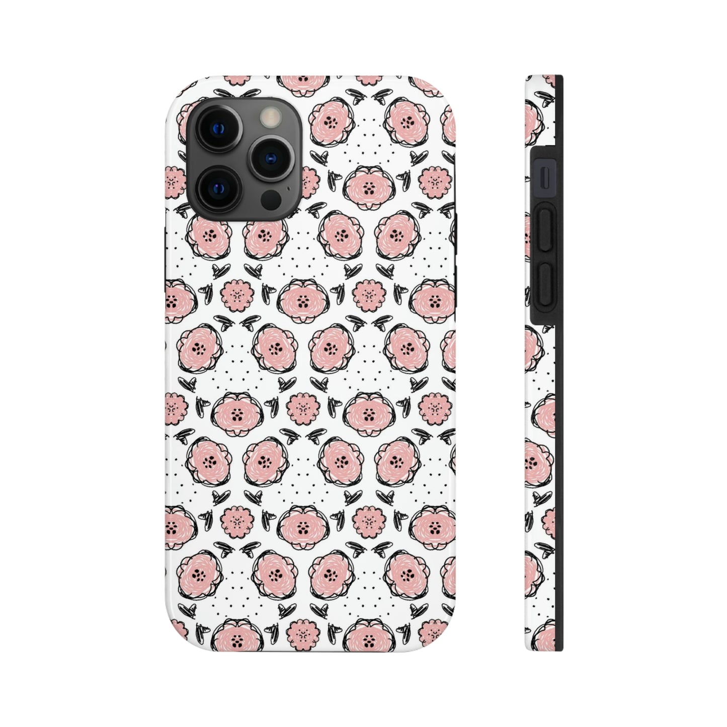 Pink Floral Patterned Phone Case - Case Mate