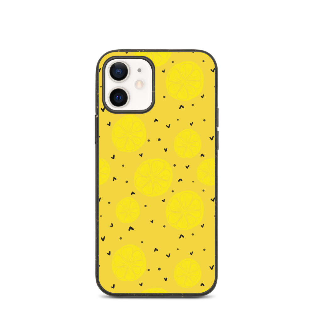 Yellow Lemon Biodegradable phone case