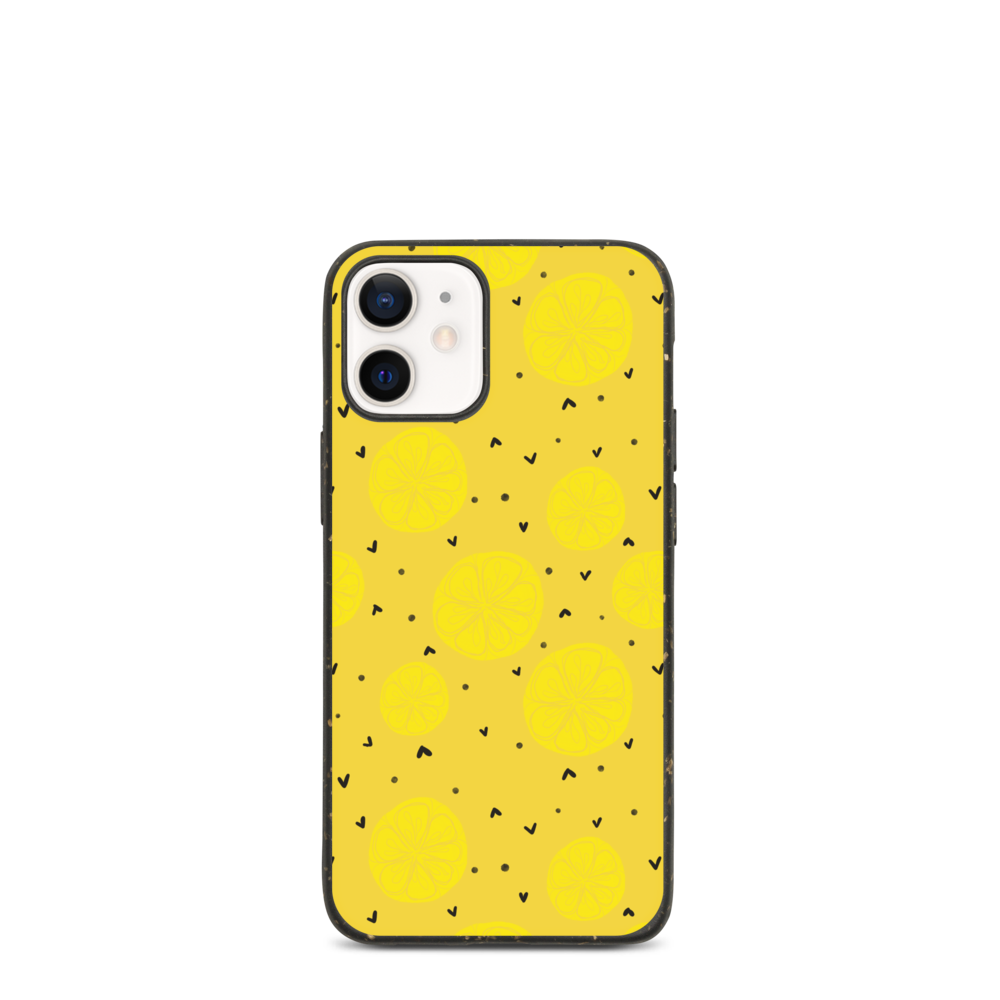 Yellow Lemon Biodegradable phone case