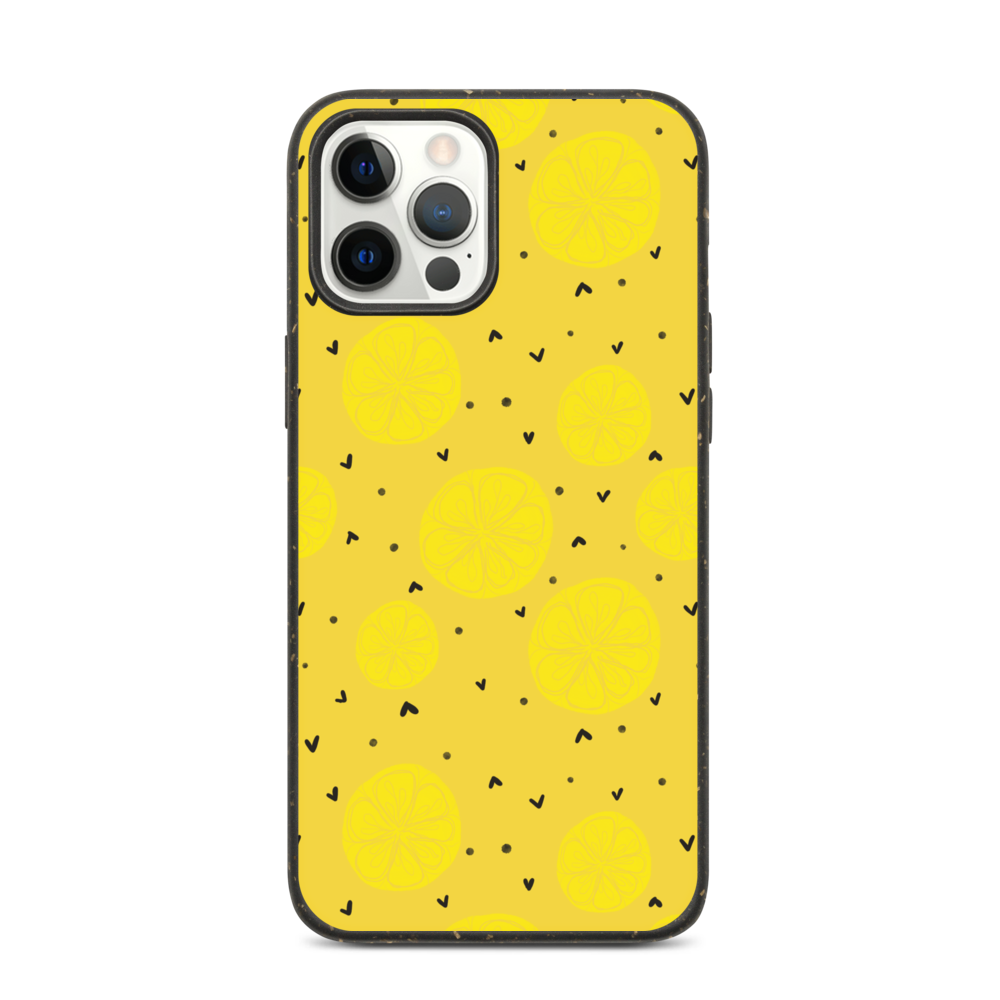 Yellow Lemon Biodegradable phone case
