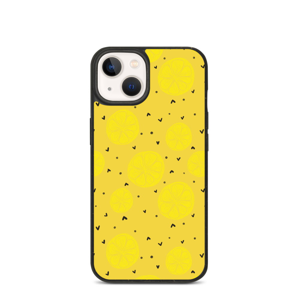 Yellow Lemon Biodegradable phone case