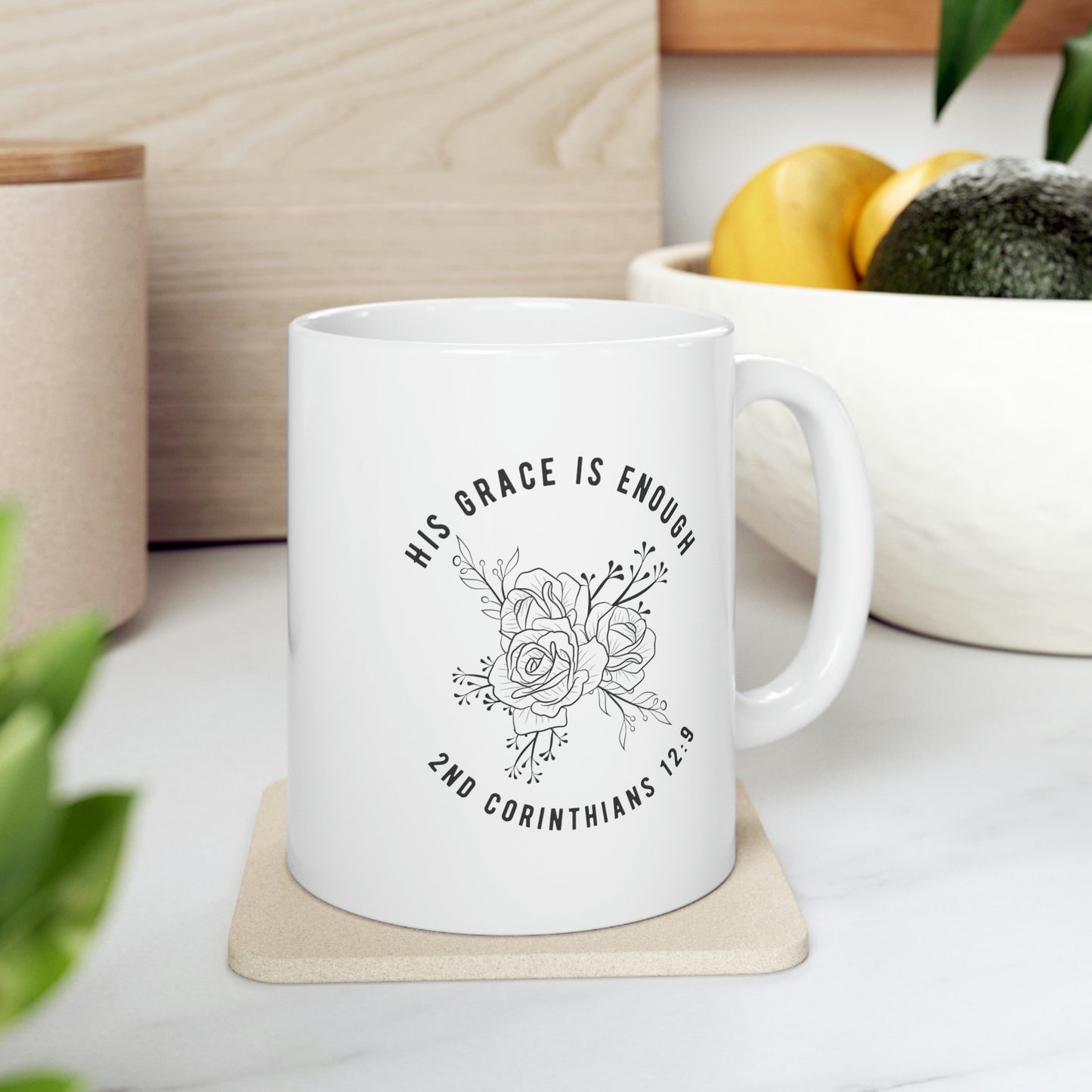 His Grace is Enough Ceramic Coffee Mug 11oz