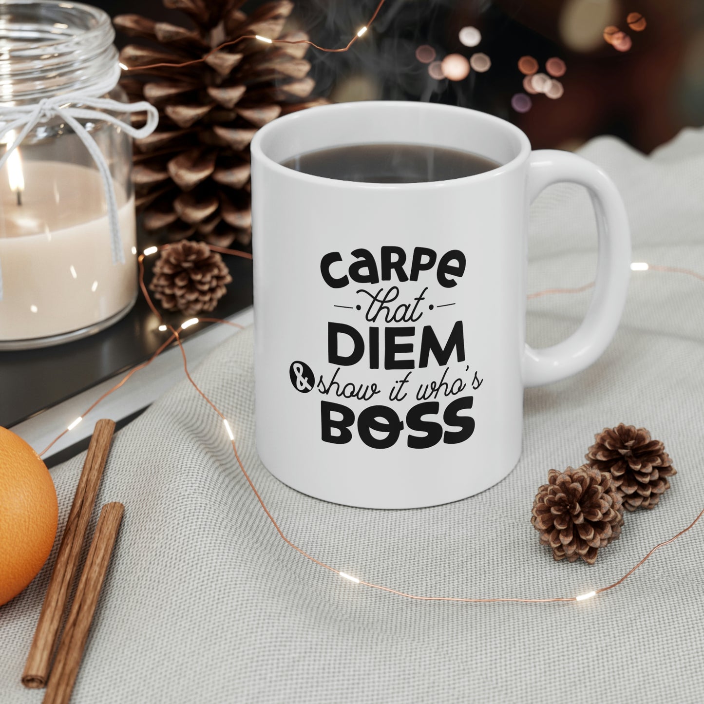 Carpe That Diem Ceramic Mug 11oz