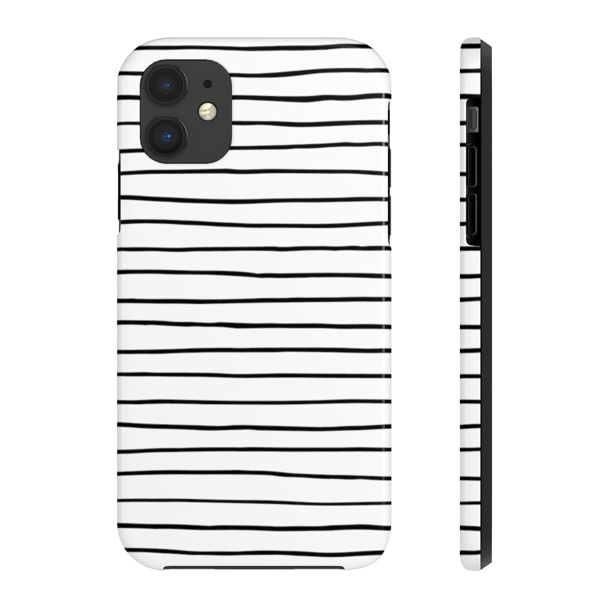 Black & White Stripes Tough Phone Cases, Case-Mate