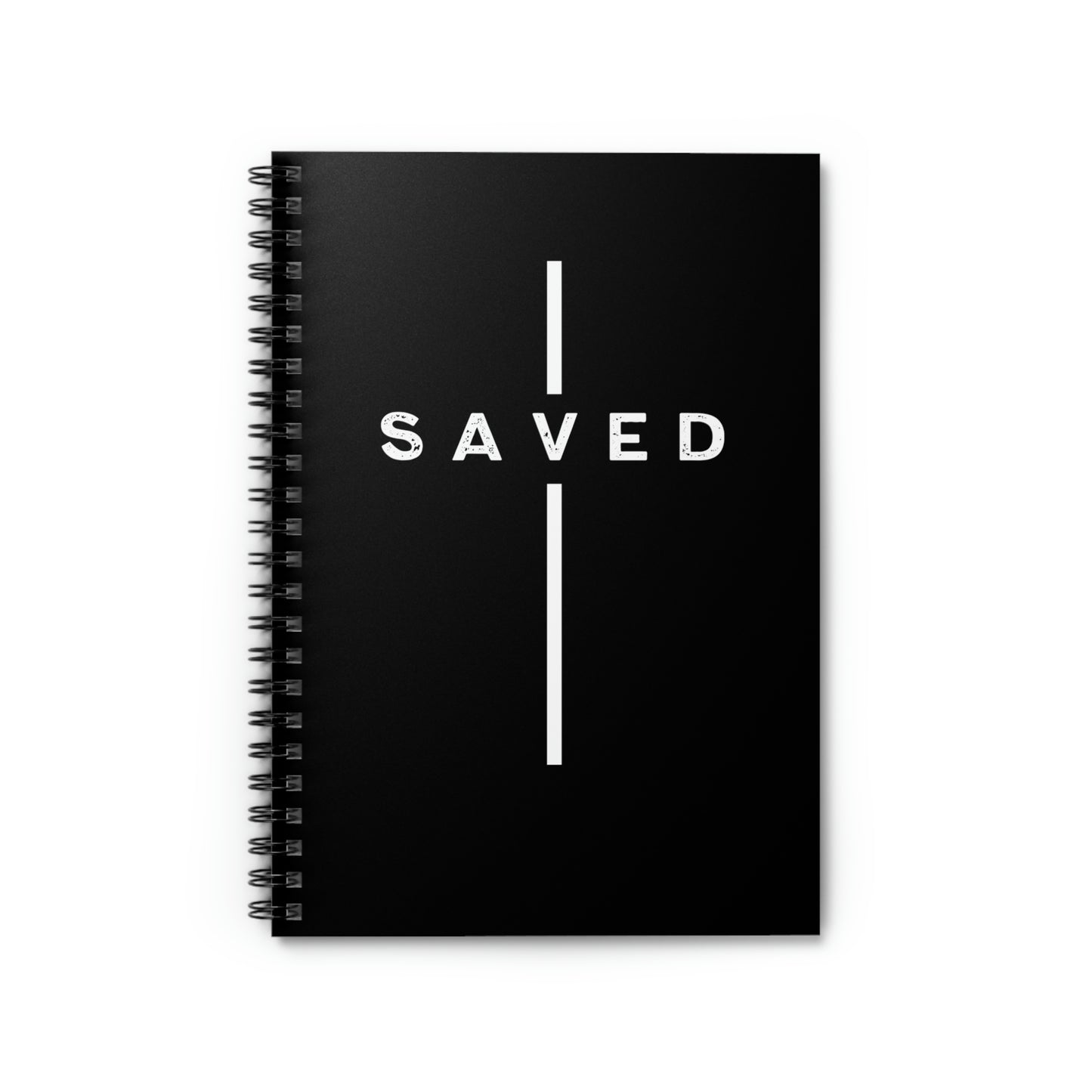 Saved- Lined Spiral Notebook Prayer Journal