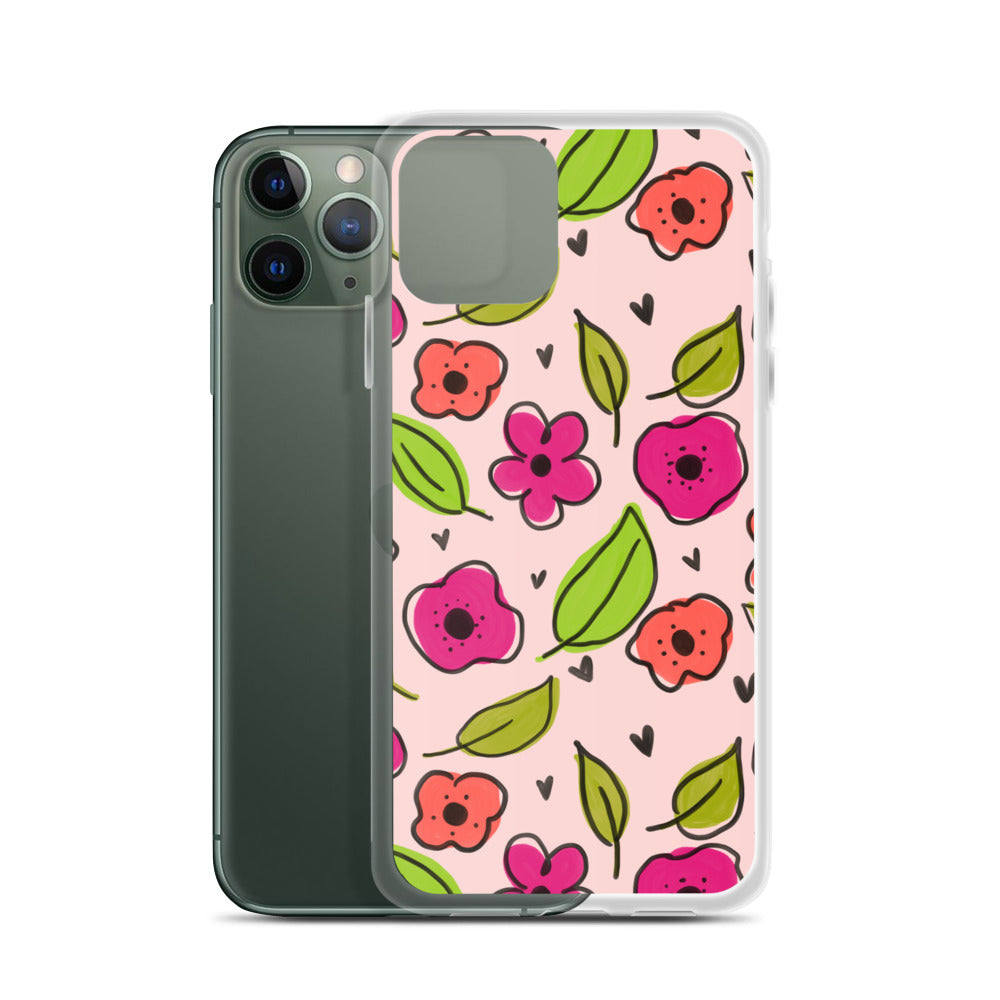 Pink Floral iPhone Case