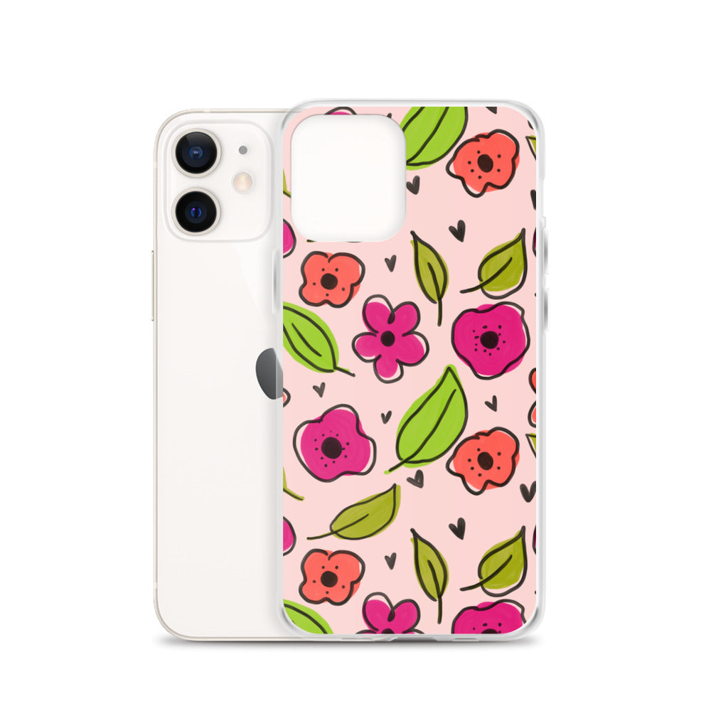 Pink Floral iPhone Case