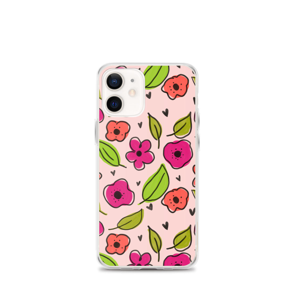 Pink Floral iPhone Case