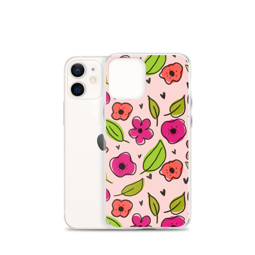 Pink Floral iPhone Case