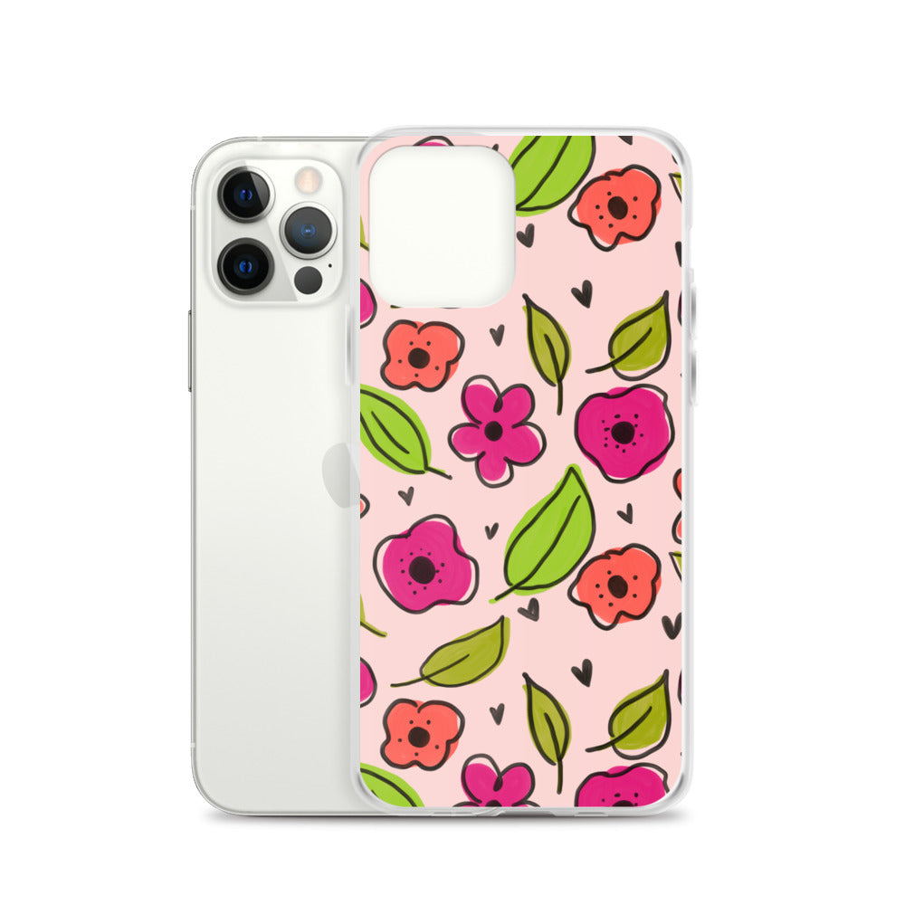 Pink Floral iPhone Case