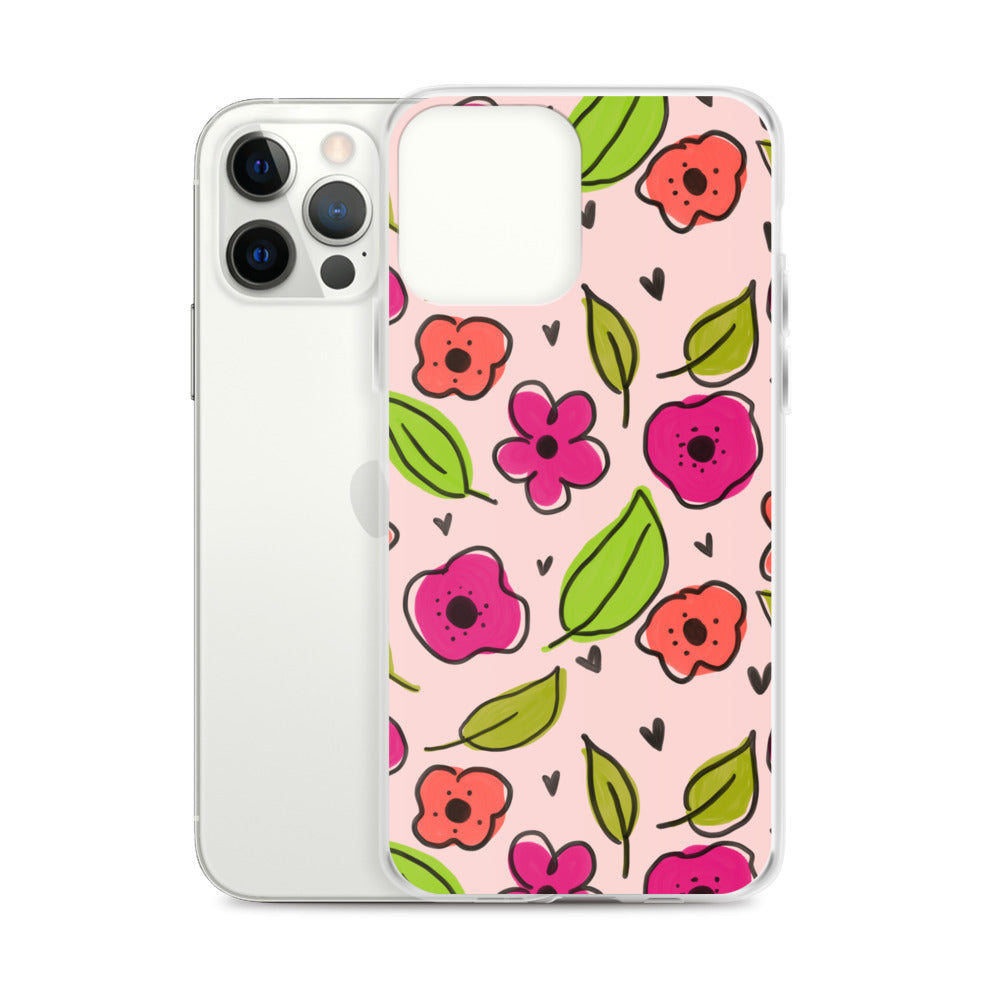 Pink Floral iPhone Case