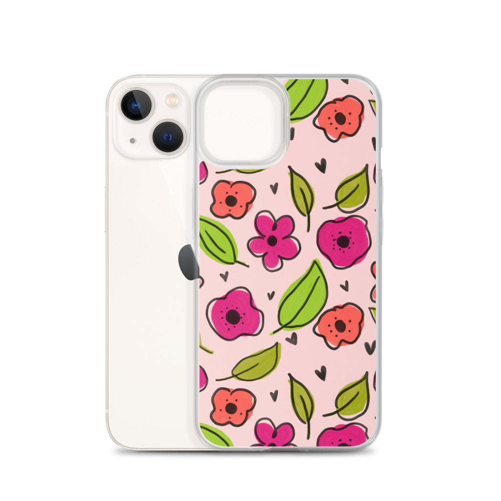 Pink Floral iPhone Case