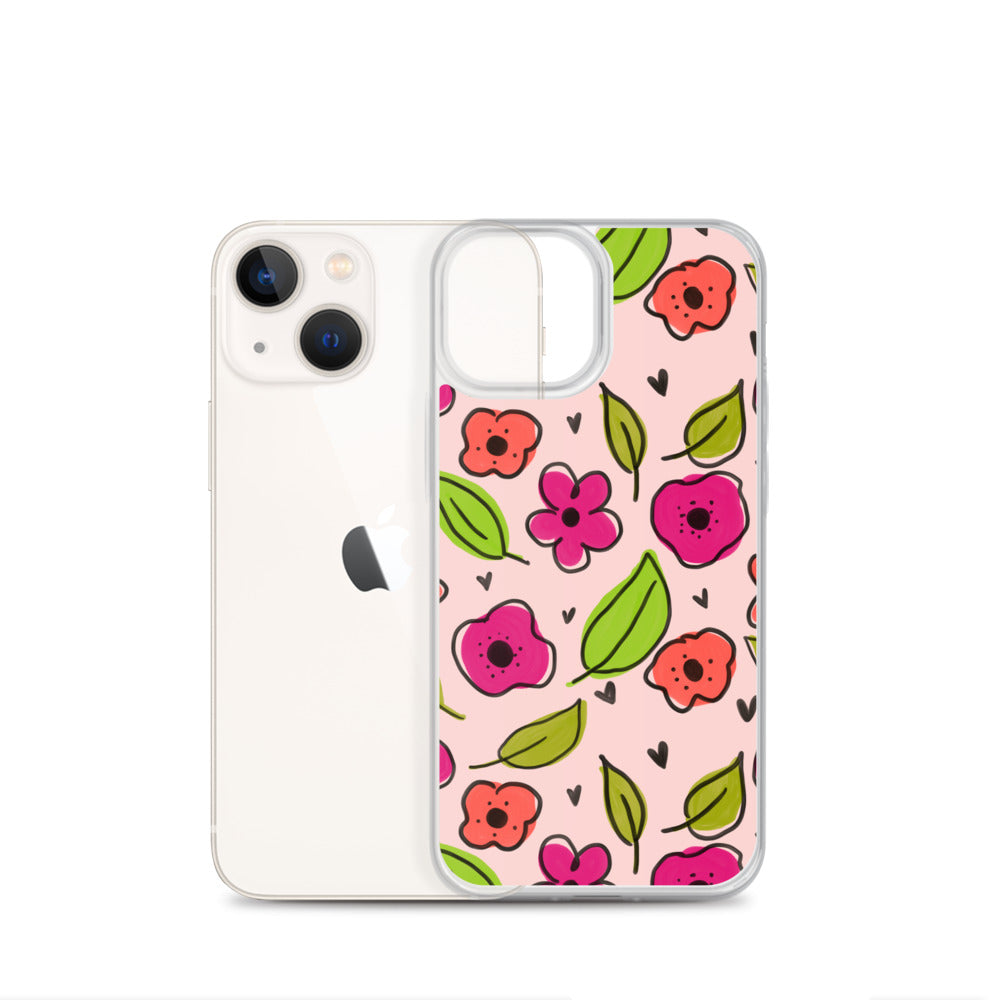 Pink Floral iPhone Case