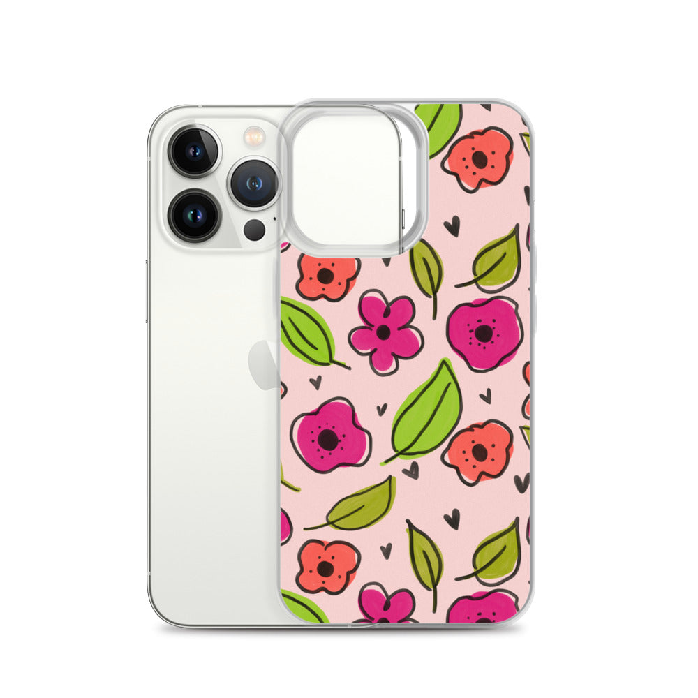Pink Floral iPhone Case