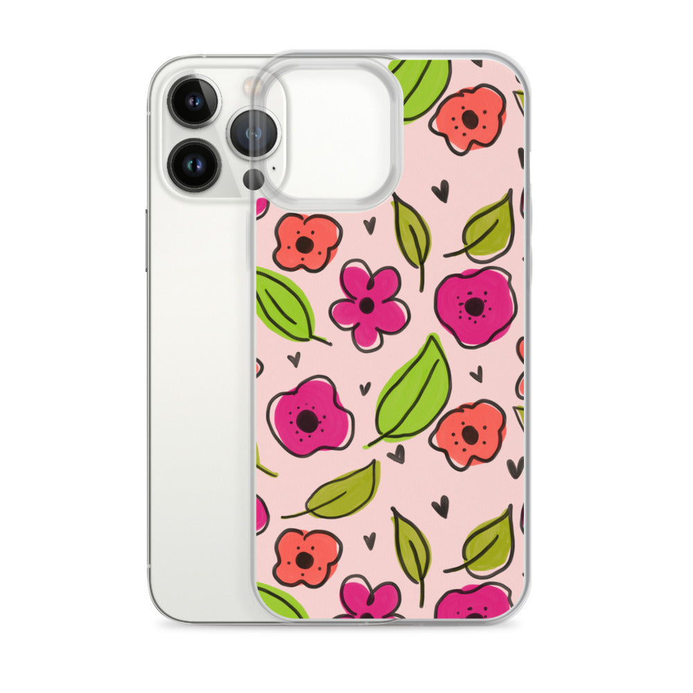 Pink Floral iPhone Case
