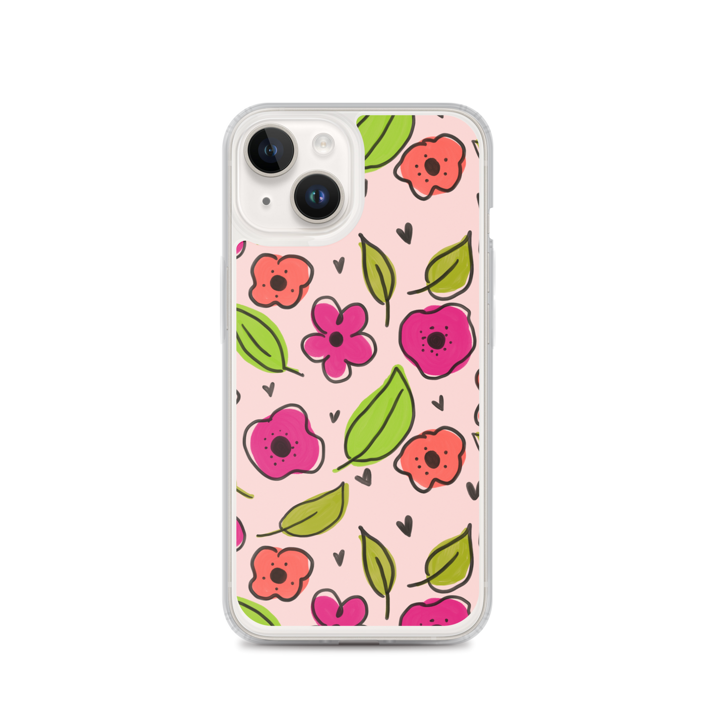 Pink Floral iPhone Case