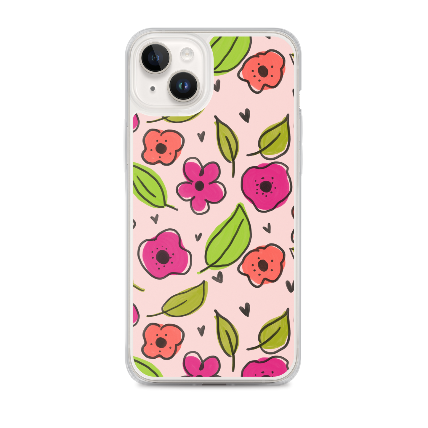 Pink Floral iPhone Case