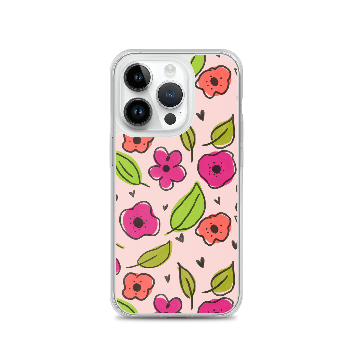 Pink Floral iPhone Case