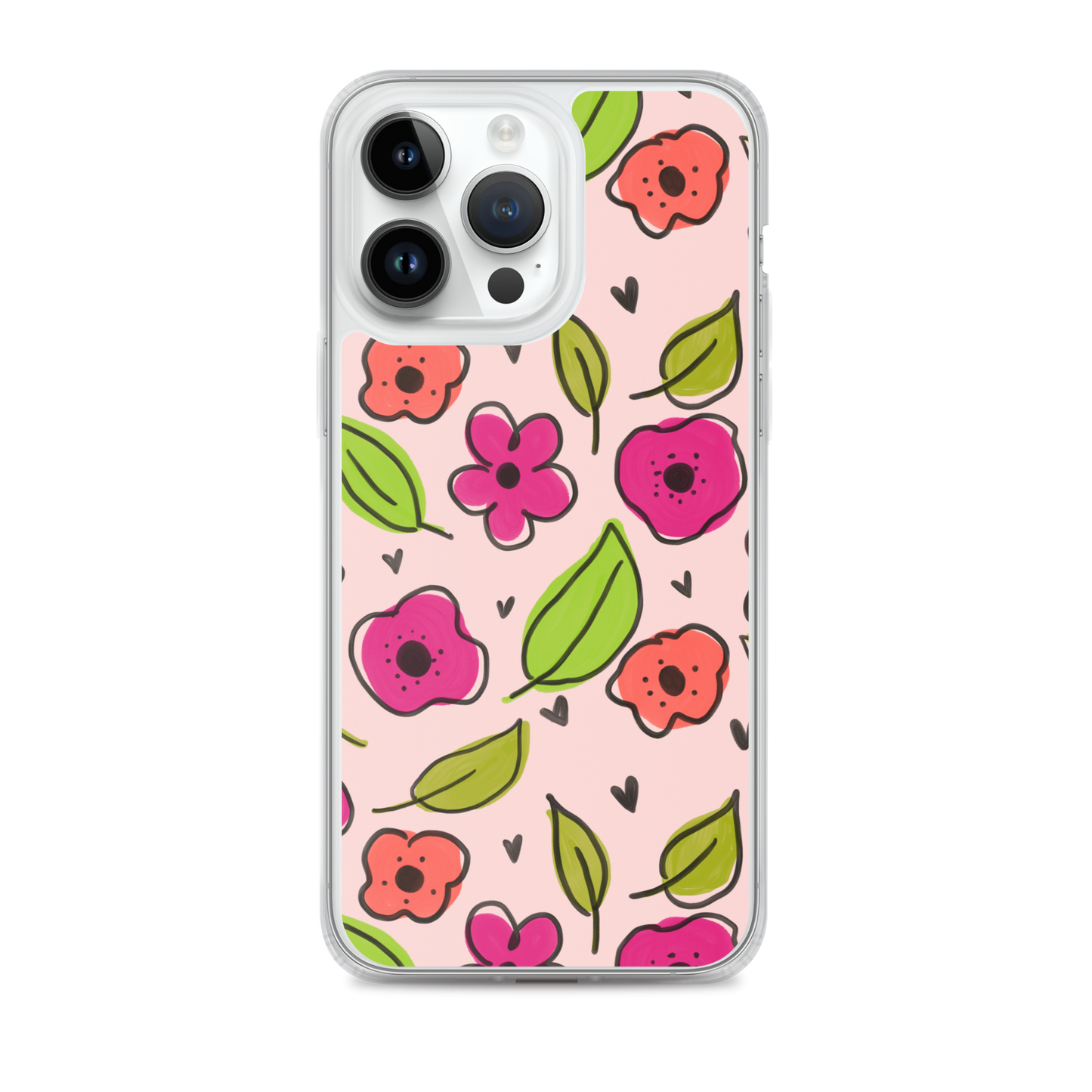 Pink Floral iPhone Case