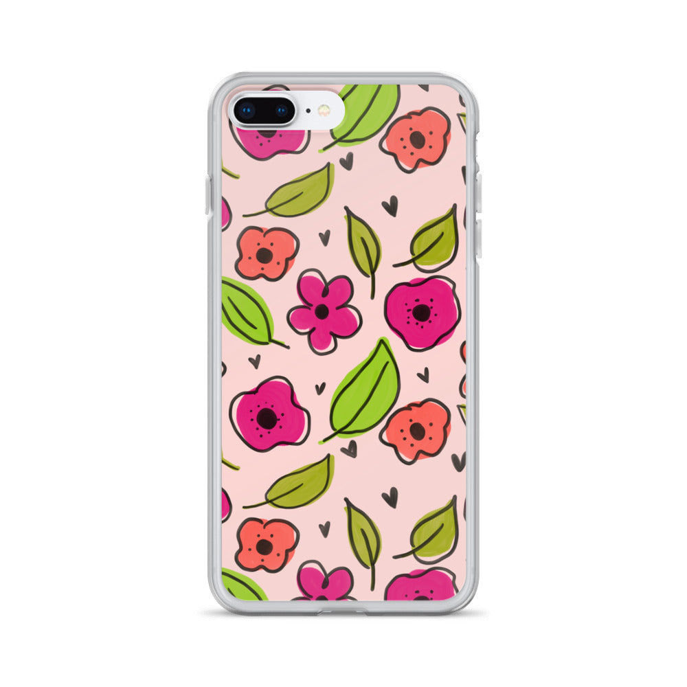 Pink Floral iPhone Case