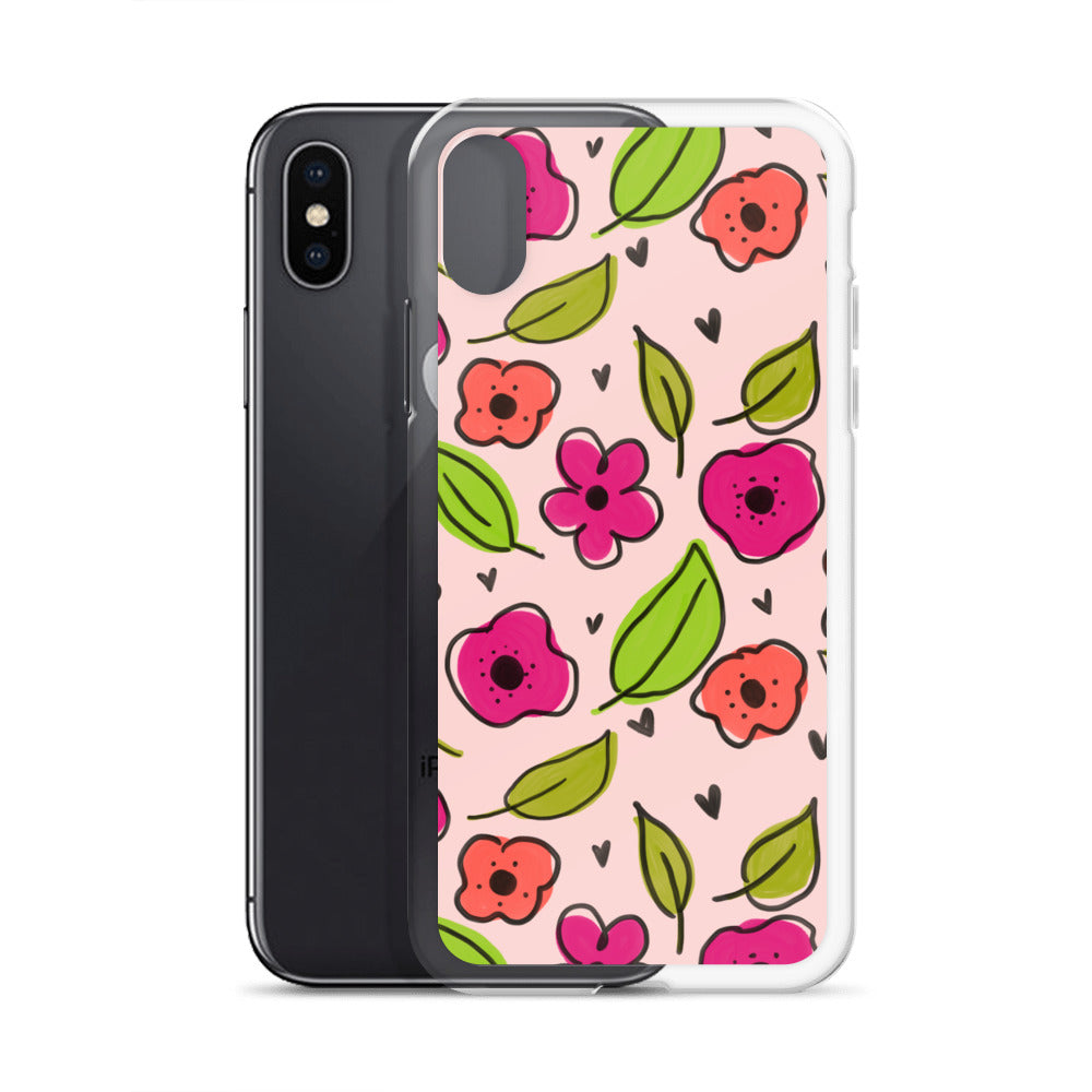 Pink Floral iPhone Case