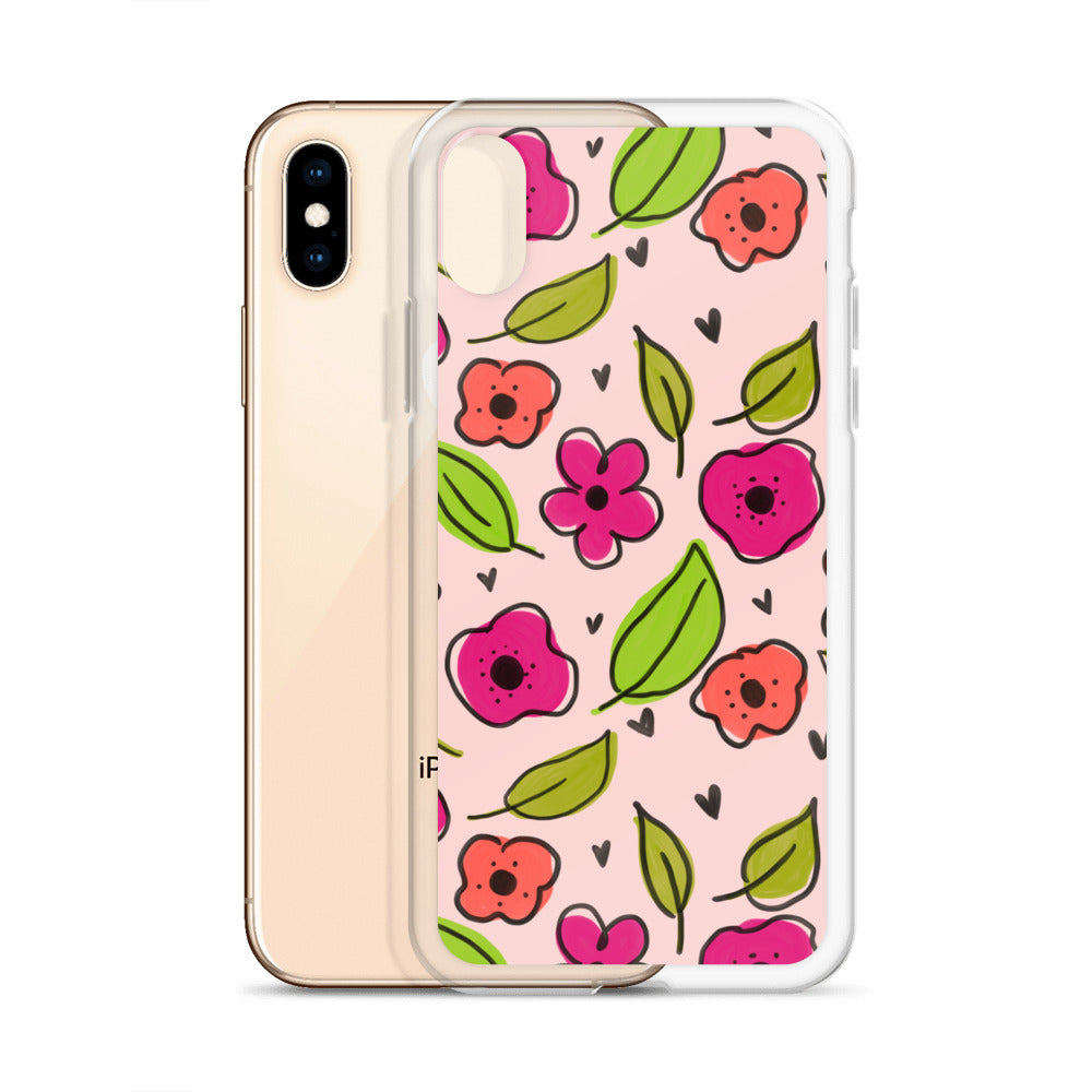 Pink Floral iPhone Case