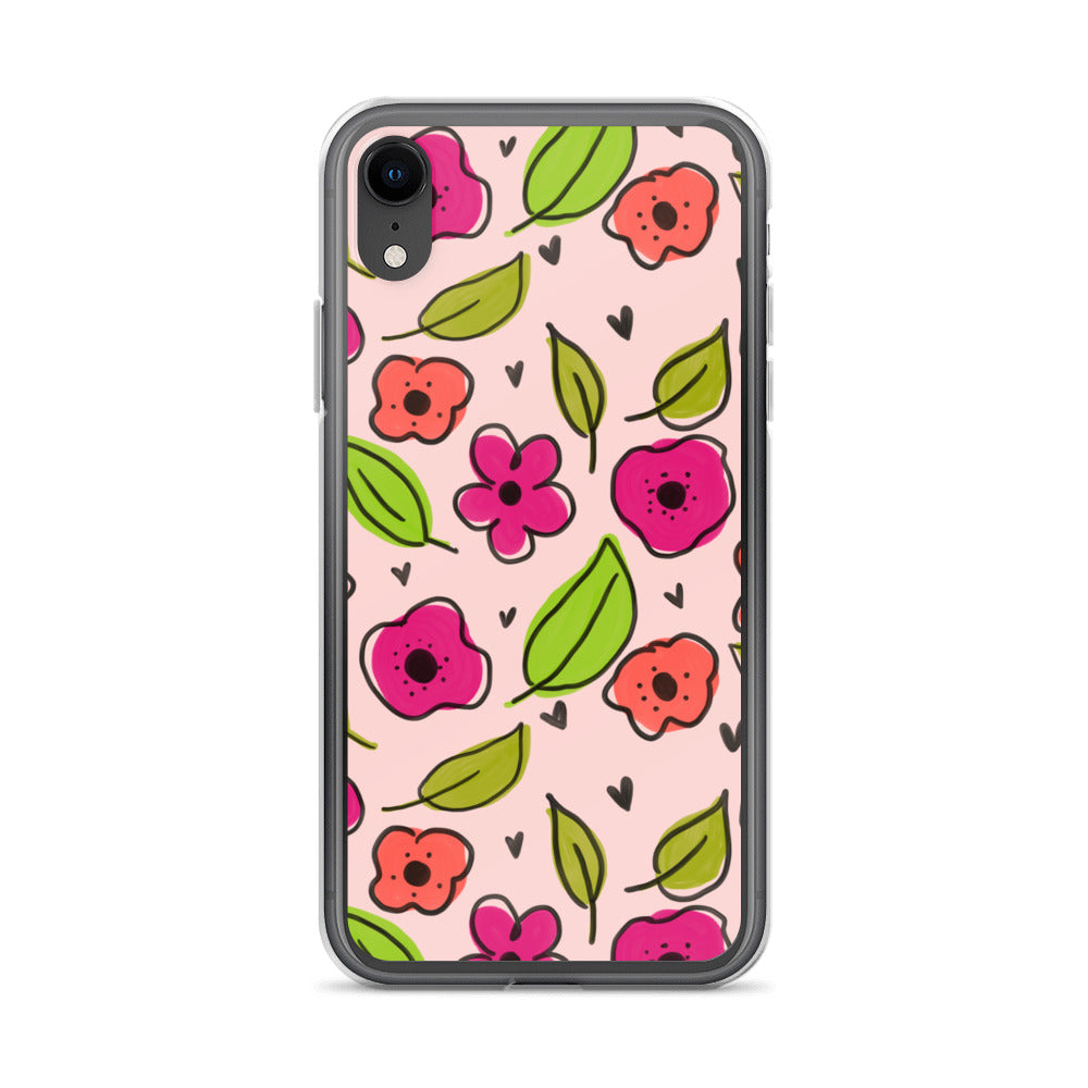 Pink Floral iPhone Case