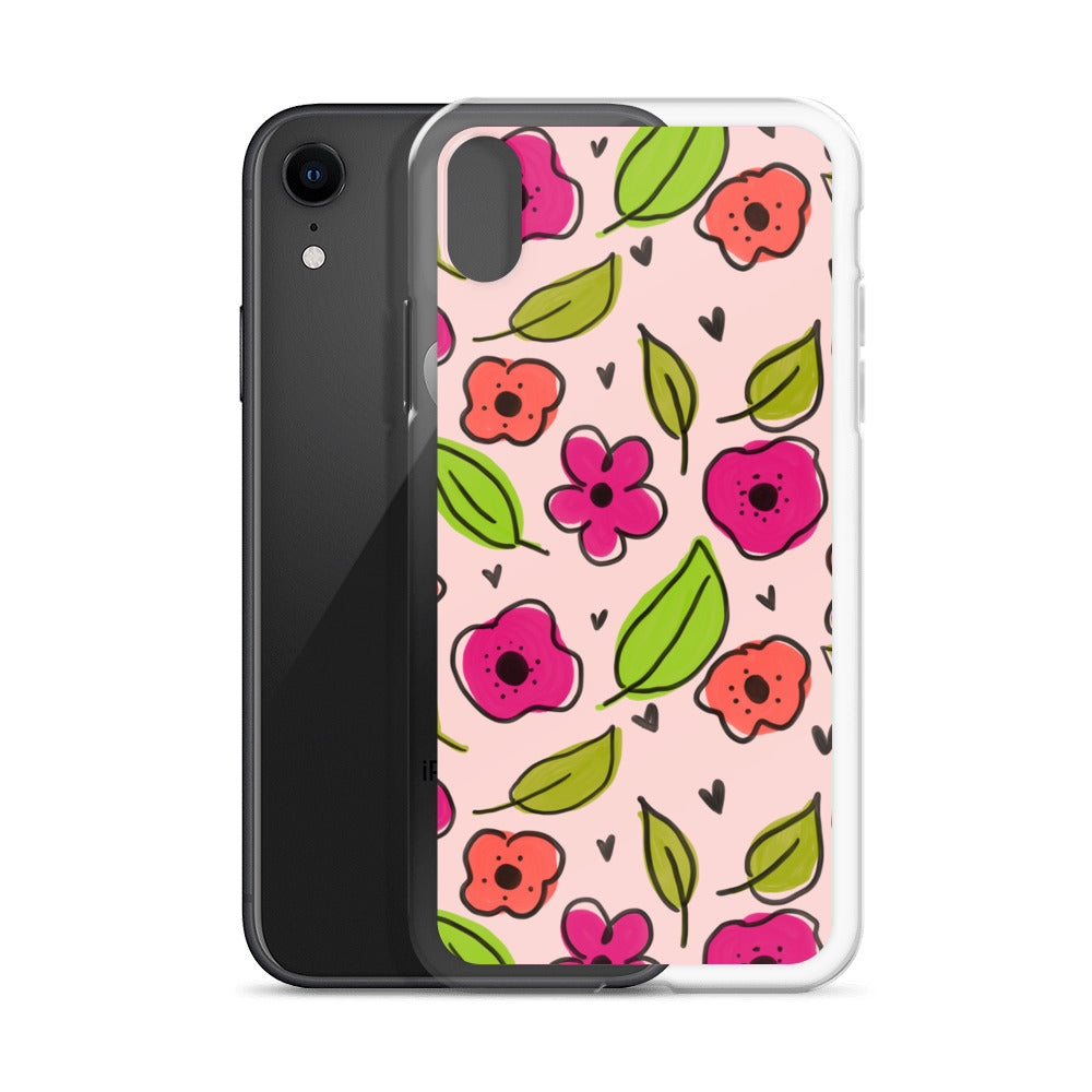 Pink Floral iPhone Case