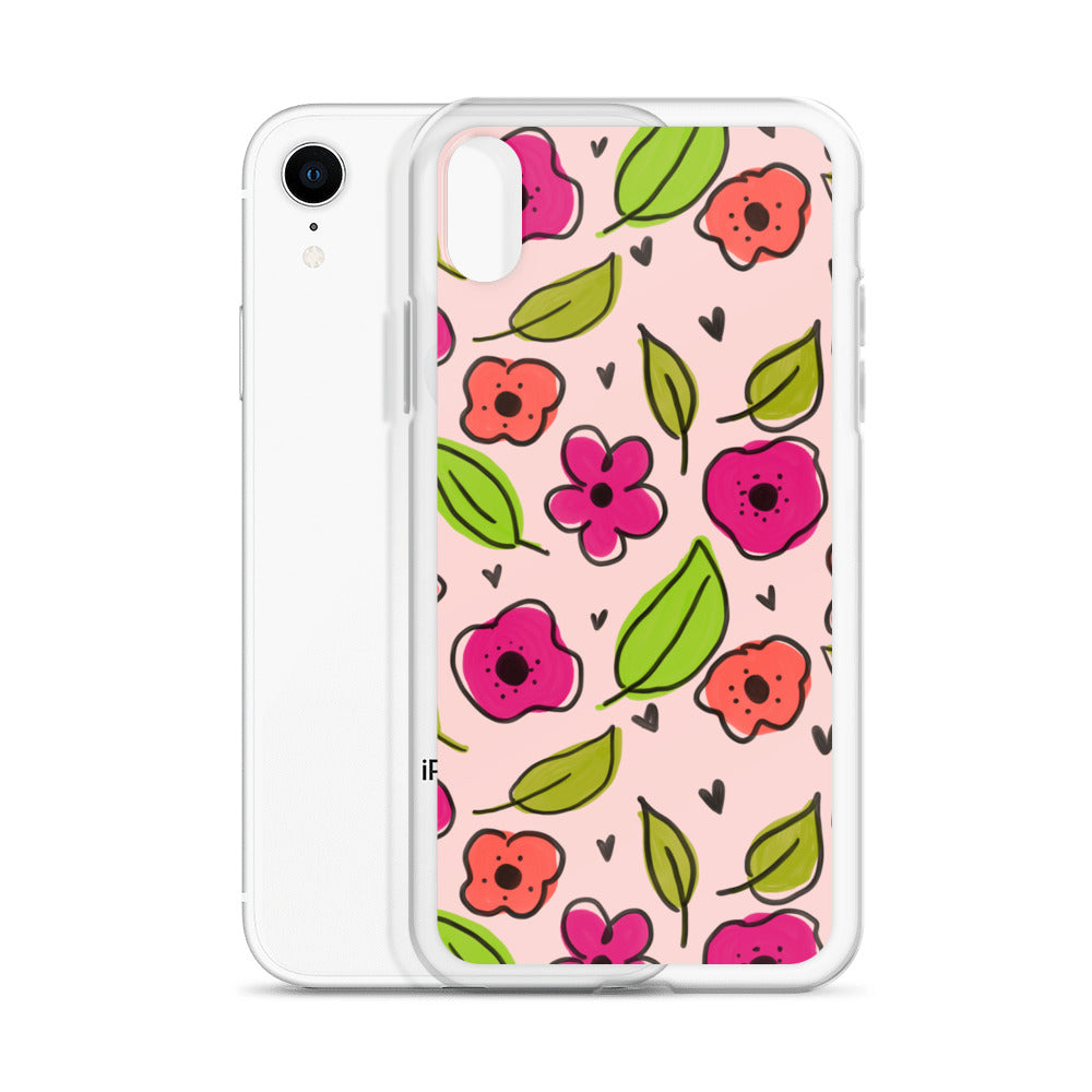 Pink Floral iPhone Case