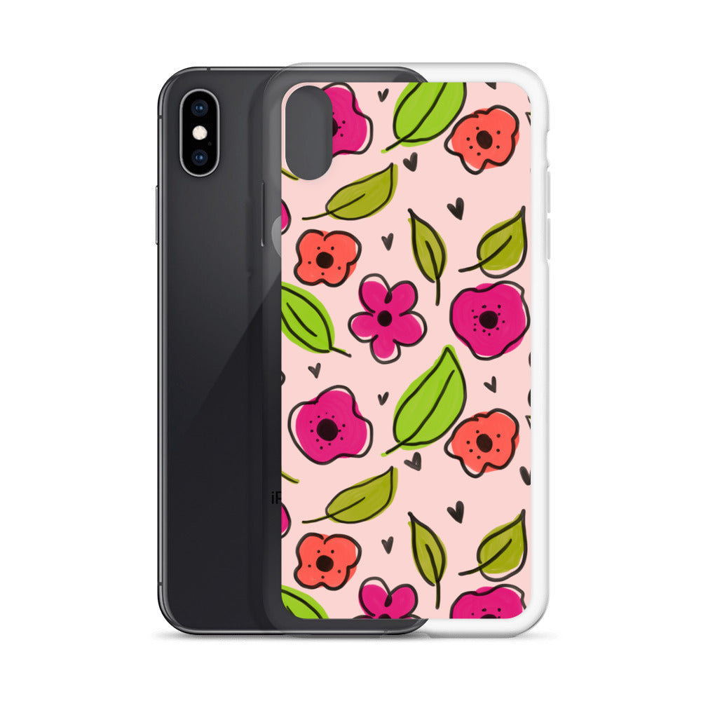 Pink Floral iPhone Case