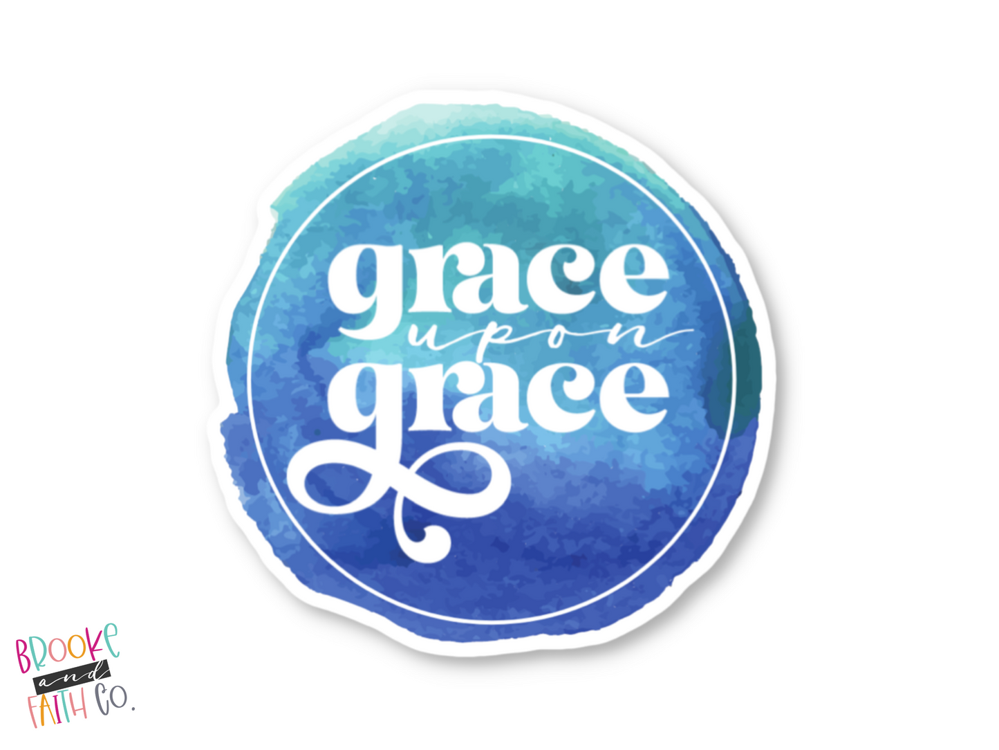 Grace Upon Grace Vinyl Sticker