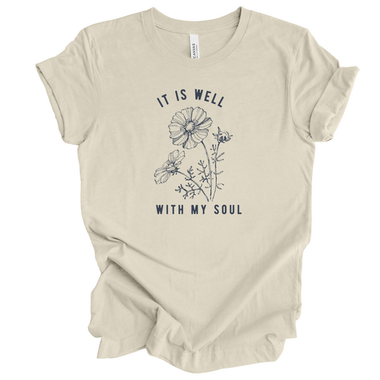 It Is Well With My Soul Christian T-shirt for Women