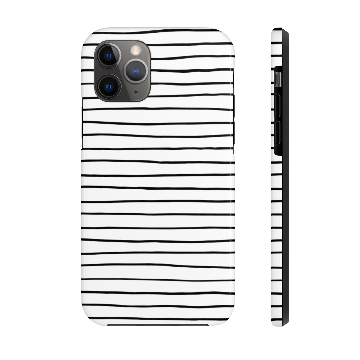 Black & White Stripes Tough Phone Cases, Case-Mate